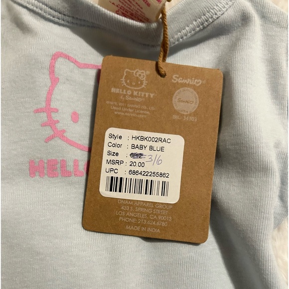 Hello Kitty Long Sleeve Onesie - Picture 11 of 14